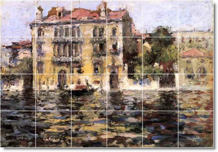 Chase City Tile Mural Wall Backsplash Interior Construction Idea