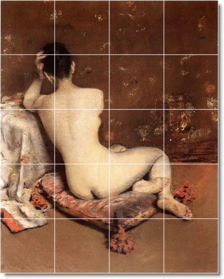 Chase Nudes Mural Wall Tile Backsplash Remodel Ideas Commercial