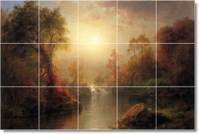 Church Country Room Mural Living Wall Tiles Idea Renovation House