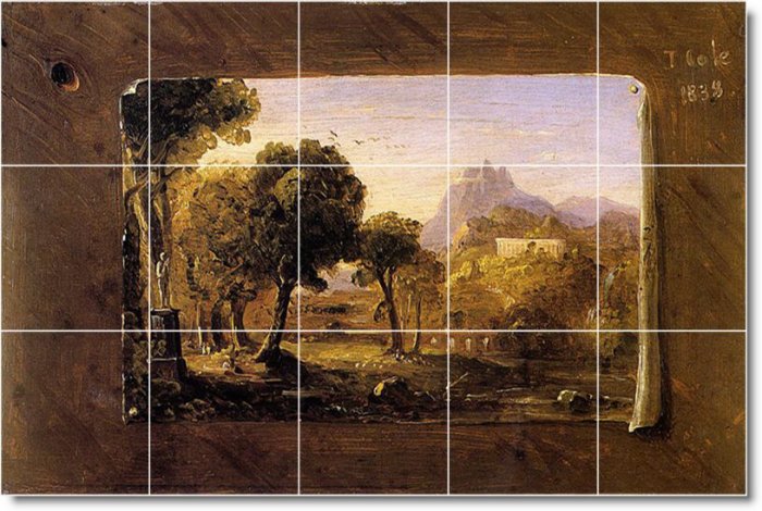 Cole Landscapes Room Tile Dining Murals Remodel Decor Interior