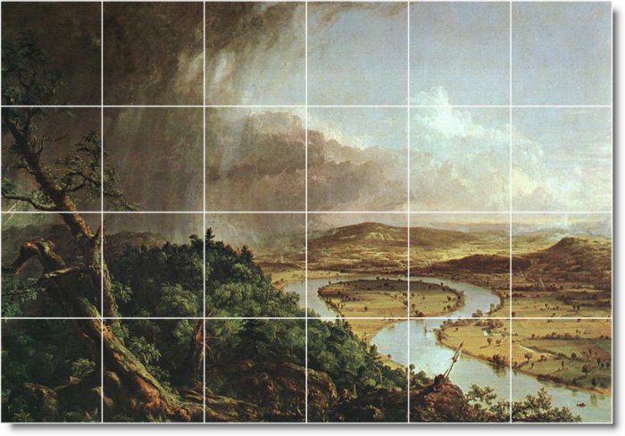 Cole Landscapes Murals Wall Room Tile Interior Modern Decorate