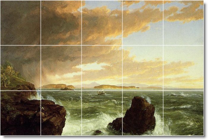 Cole Landscapes Shower Murals Wall Tile Modern Renovation Home