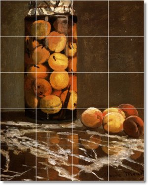 Monet Fruit Vegetables Mural Tile Kitchen Design Floor Modern