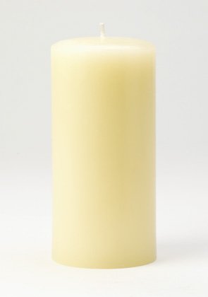 Ivory Unscented Pillar Candle(set of 3)