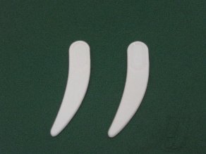 White Curved Spatula (Qty: 100)