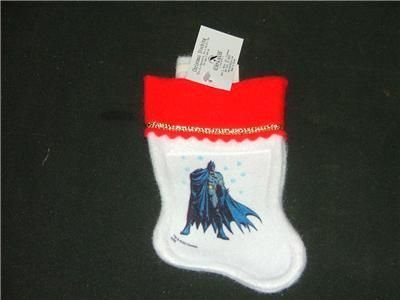Batman Mini Christmas Tree Stocking Kurt & Adler NEW