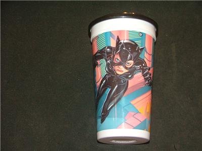 Batman Returns CATWOMAN Plastic McDonalds Cup 1992