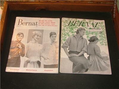 Bernat Handicrafter magazine # 41 1954 & # 75 1959