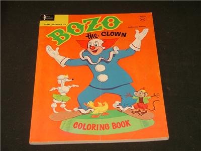 BOZO the Clown Coloring Book 1966 VERY NICE