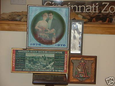BUDWEISER 100TH ANNIVERSERY SIGN 1876-1976
