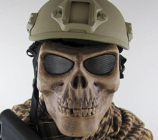 Skull Airsoft Paintball BB Gun Full Face Protect Mask
