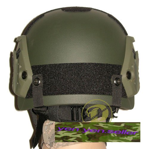 Airsoft IBH Helmet with NVG Mount & Side Rail