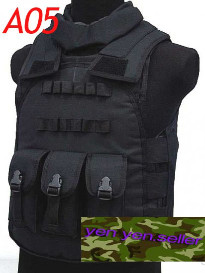 Airsoft Paintball Tac Combat Assault Vest Camo