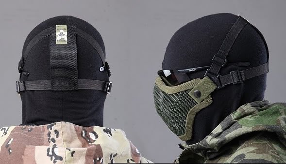 Half Face Metal Mesh Protector Mask