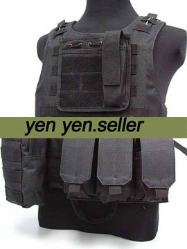 USMC Airsoft Molle Combat Assault Plate Carrier Vest