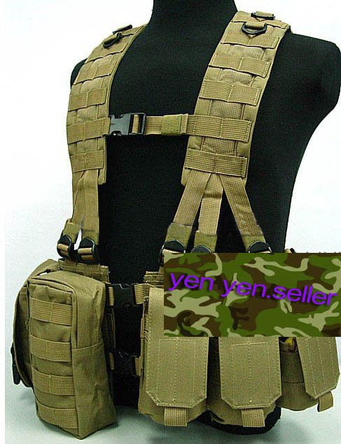 Military Surplus Woodland Camouflage Tactical Vest AS12