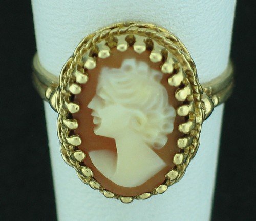 Birks 10K Yellow Gold Cameo Ring Srin2015