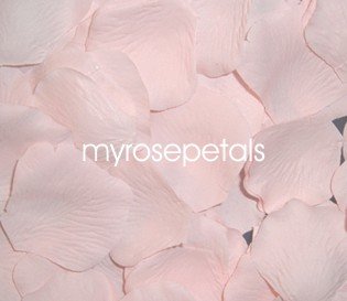 Petals - 200 Silk Rose Petals Wedding Favors - Solid Colors - Pale Pink