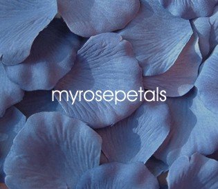 Petals - 200 Silk Rose Petals Wedding Favors - Solid Colors - Periwinkle