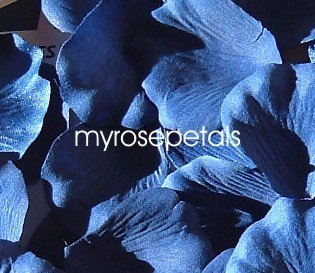 Petals - 200 Silk Rose Petals Wedding Favors - Solid Colors - Royal Blue