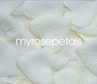 Petals - 200 Heart Wedding Silk Rose Flower Petals Wedding Favors - Ivory