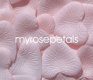 Petals - 200 Heart Wedding Silk Rose Flower Petals Wedding Favors - Pale Pink