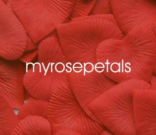 Petals - 200 Heart Wedding Silk Rose Flower Petals Wedding Favors - Red