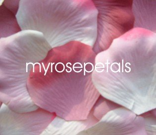 Petals - 200 Wedding Silk Rose Flower Petals Wedding Favors - Dusty Rose & White/Pink