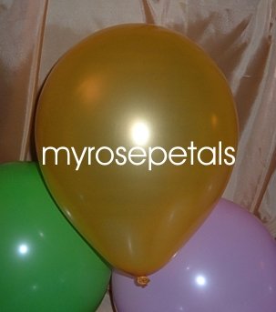 Balloons - 12" Latex Pearlized Balloons - 144/Bag - Party/Wedding - Gold