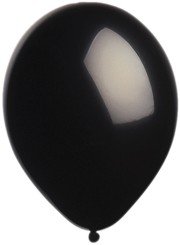 Balloons - 12" Latex Pearlized Balloons - 144/Bag - Party/Wedding - Black