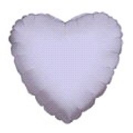 12 Mylar/Foil Balloons Lot Wedding/Party-Heart- 18" - Lavender