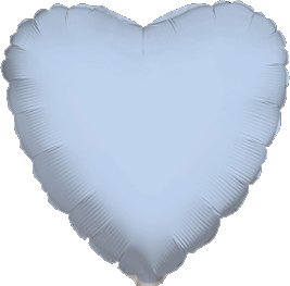 12 Mylar/Foil Balloons Lot Wedding/Party-Heart- 18" - Baby Blue