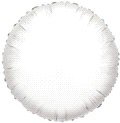 12 Mylar/Foil Balloons Lot Wedding/Party- Round - 18" - White