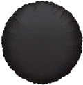 12 Mylar/Foil Balloons Lot Wedding/Party- Round - 18" - Black