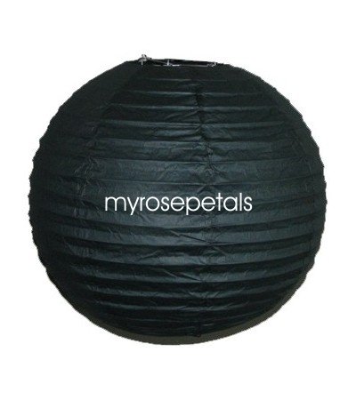Party Paper Lantern-Round 12"-Luau Supplies- Oriental/Chinese Lamps - Forest Green