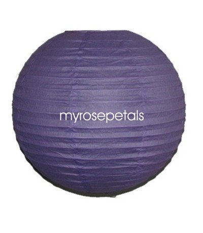 Party Paper Lantern-Round 16"-Luau Supplies- Oriental/Chinese Lamps - Lavender