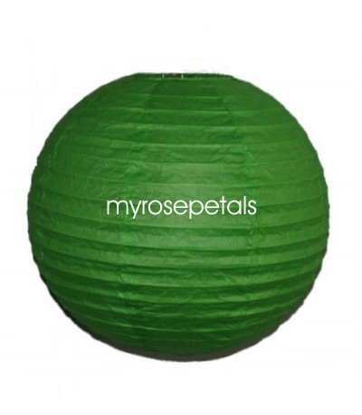 Party Paper Lantern-Round 16"-Luau Supplies- Oriental/Chinese Lamps - Lime Green