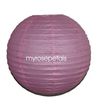 Party Paper Lantern-Round 16"-Luau Supplies- Oriental/Chinese Lamps - Pink