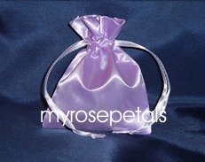 Satin Wedding Favor Bags/Pouches - 4"x6" - Lavender (10 Bags)