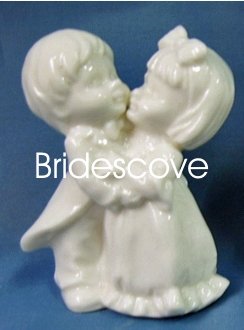 Porcelain Wedding Bride and Groom Cake Topper - Wedding Decoration / Gift - (HS90325A)