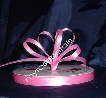Ribbon - Satin Ribbon- 3/8" Single Face 100 Yards (300 FT) -Pink - Sewing-Craft -Wedding Favors