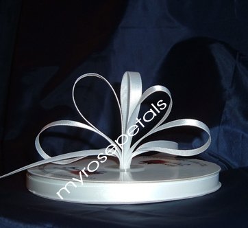 Ribbon - Satin Ribbon- 3/8" Single Face 100 Yards (300 FT)- White -Sewing-Craft -Wedding Favors