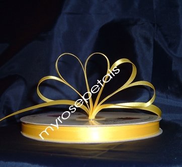 Ribbon - Satin Ribbon- 3/8" Single Face 100 Yards (300 FT)- Yellow -Sewing-Craft -Wedding Favors