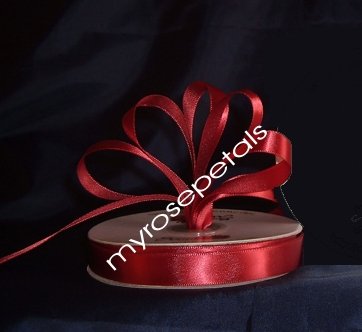 Ribbon - Satin Ribbon- 5/8" Single Face 50 Yards (150 FT) - Burgundy-Sewing-Craft - Wedding Favors