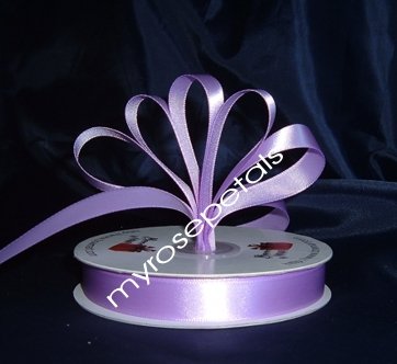 Ribbon - Satin Ribbon- 5/8" Single Face 50 Yards (150 FT) - Lavender-Sewing-Craft- Wedding Favors