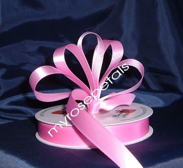 Ribbon - Satin Ribbon- 5/8" Single Face 50 Yards (150 FT) - Pink -Sewing-Craft- Wedding Favors