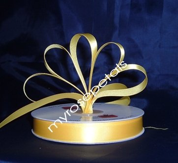 Ribbon - Satin Ribbon- 5/8" Single Face 50 Yards (150 FT) - Yellow -Sewing-Craft- Wedding Favors