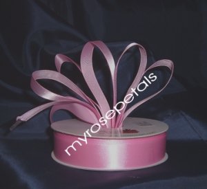 Ribbon - Satin Ribbon- 7/8" Single Face 50 Yards (150 FT)- Pink -Sewing-Craft -Wedding Favors
