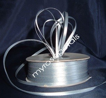 Satin Ribbon- 1/8" Double Face 100 Yards (300 FT) - Dusty Blue -Sewing-Craft-Wedding Favors