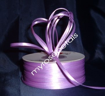 Satin Ribbon- 1/8" Double Face 100 Yards (300 FT) - Lavender -Sewing-Craft-Wedding Favors